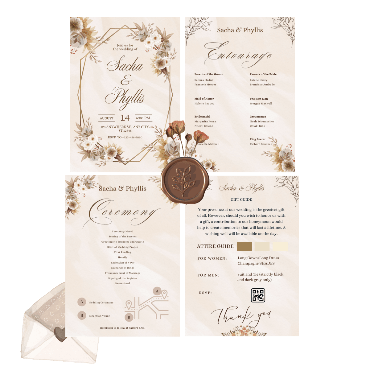 Ready to print invitation designs